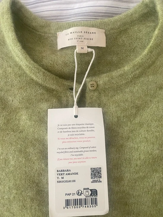 NWT Sézane Barbara Cardigan - Picture 5 of 7